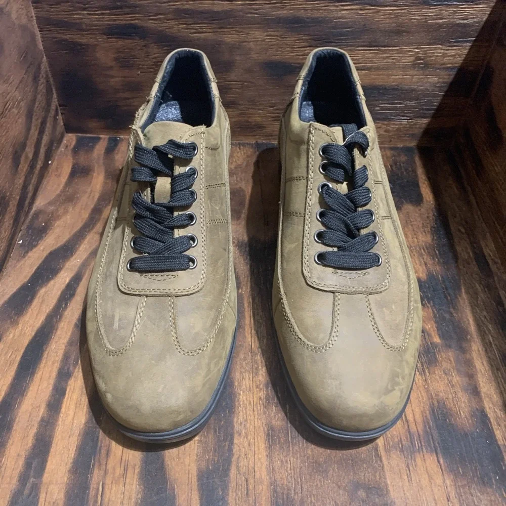 Gravity Defyer Men Size 8‎ Brown Leather Versoshock Comfort Lace-Up Shoes